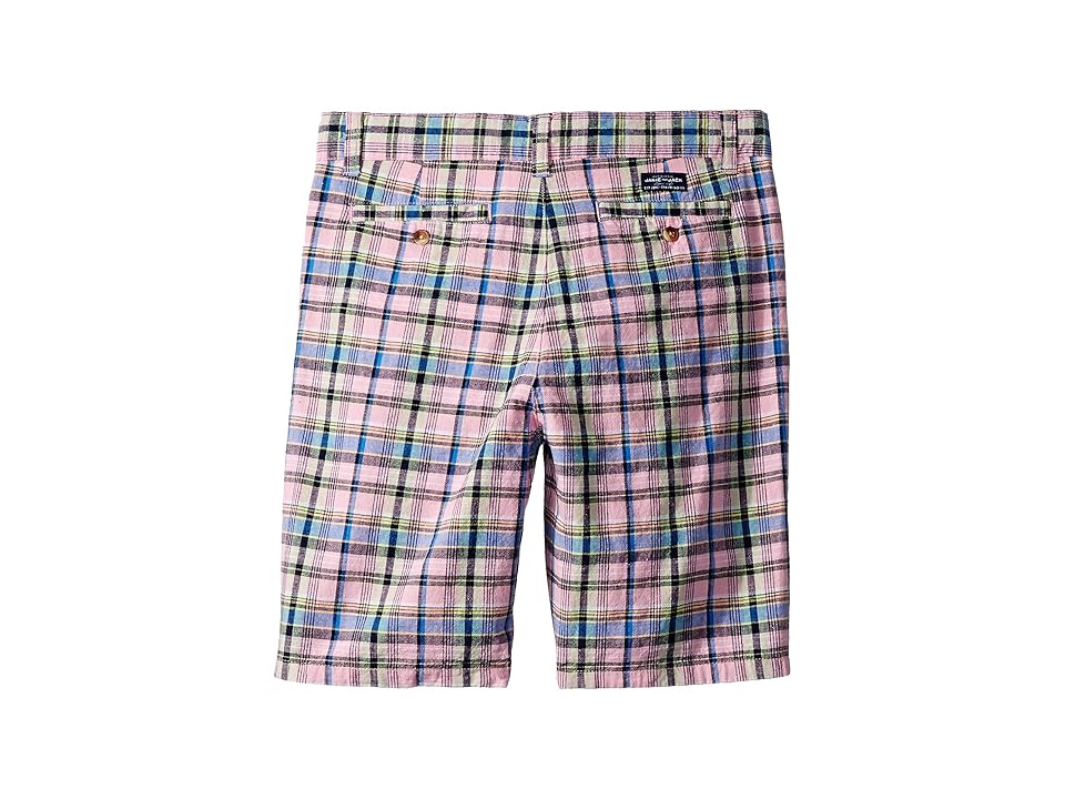 

Janie and Jack Linen Dress Shorts (Toddler/Little Kids/Big Kids) (Multi Pink Plaid) Boy's Shorts