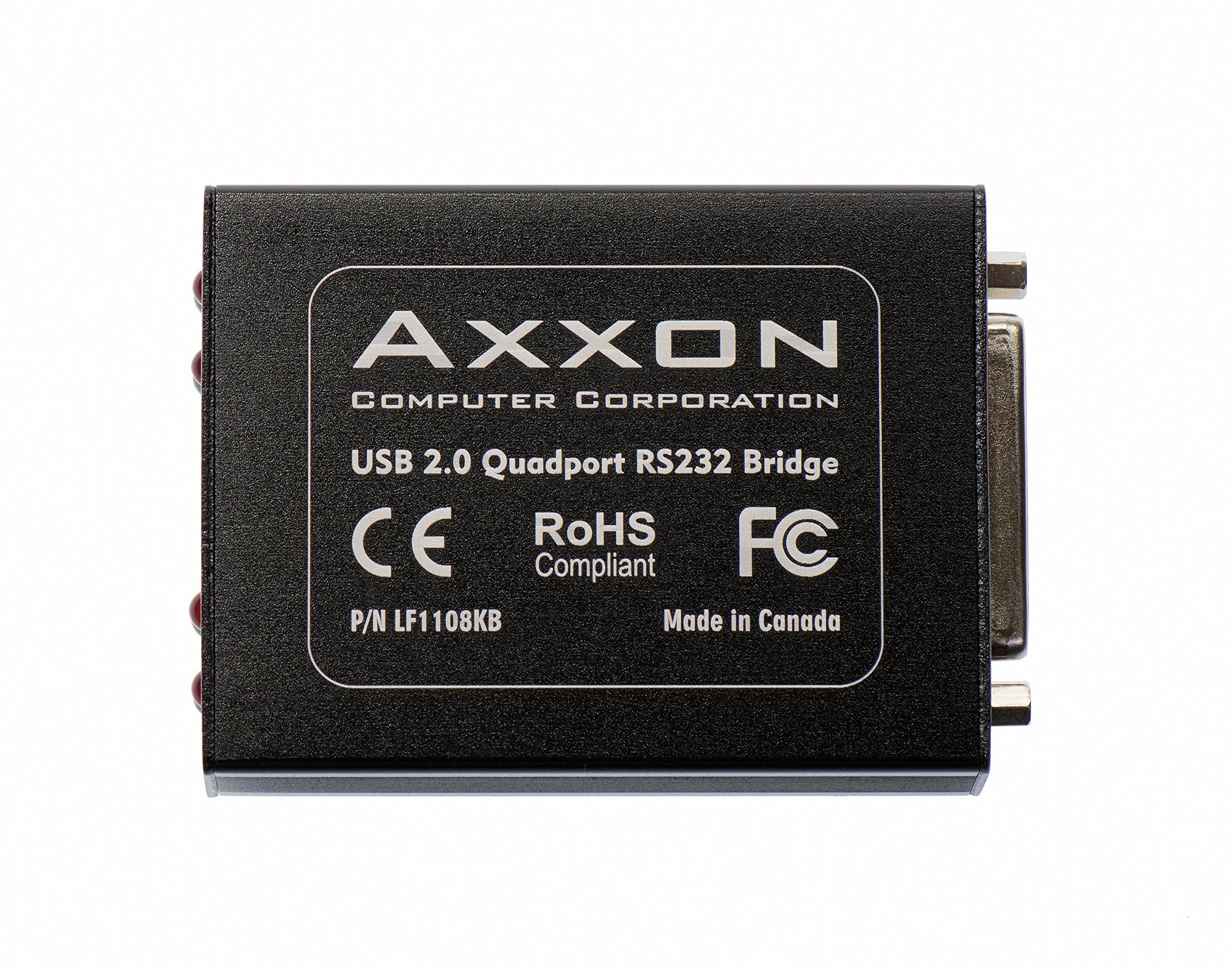 LF1108KB-2 1 Port USB to 4 Ports RS232 Serial Adapter w/Quadplex Cable 36" HD44M-DB25M-4