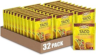 Old El Paso Taco Seasoning Mix, Cheesy, 1-ounce packet (Pack of 32)