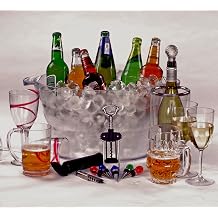 Epicurean Europe 47.5 x 29 x 24.5 cm Acrylic SAN Party All Purpose Drinks Cooler, Clear