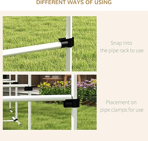 Miniatura 8 de PawHut 4 piezas ajustable perro saltar barra agilidad entrenamiento equipo con estuche de transporte