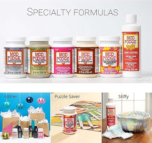 Miniatura 10 de Mod Podge - Sellador antigüedades mate para base de agua pegamento y acabado 8 onzas CS12948 1 paquete