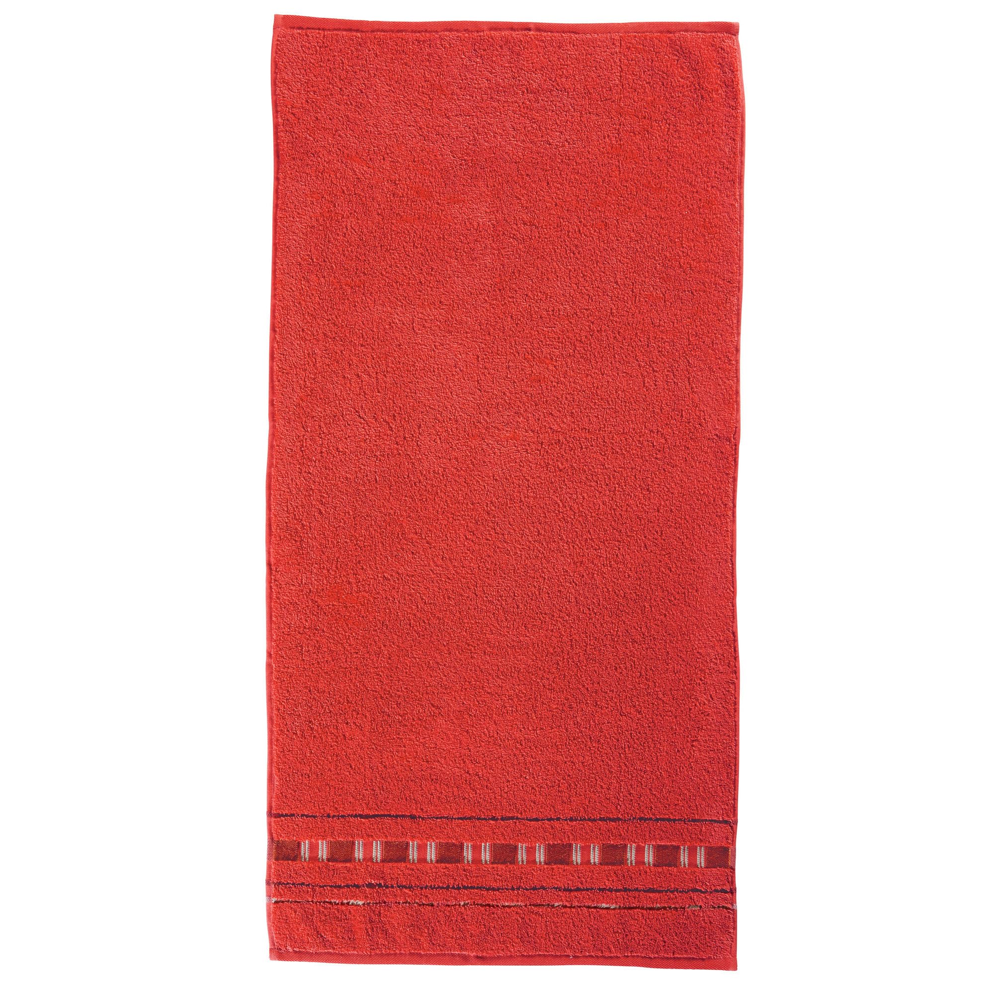 Erwin Müller 7-pc Set di Asciugamani Red/Grey
