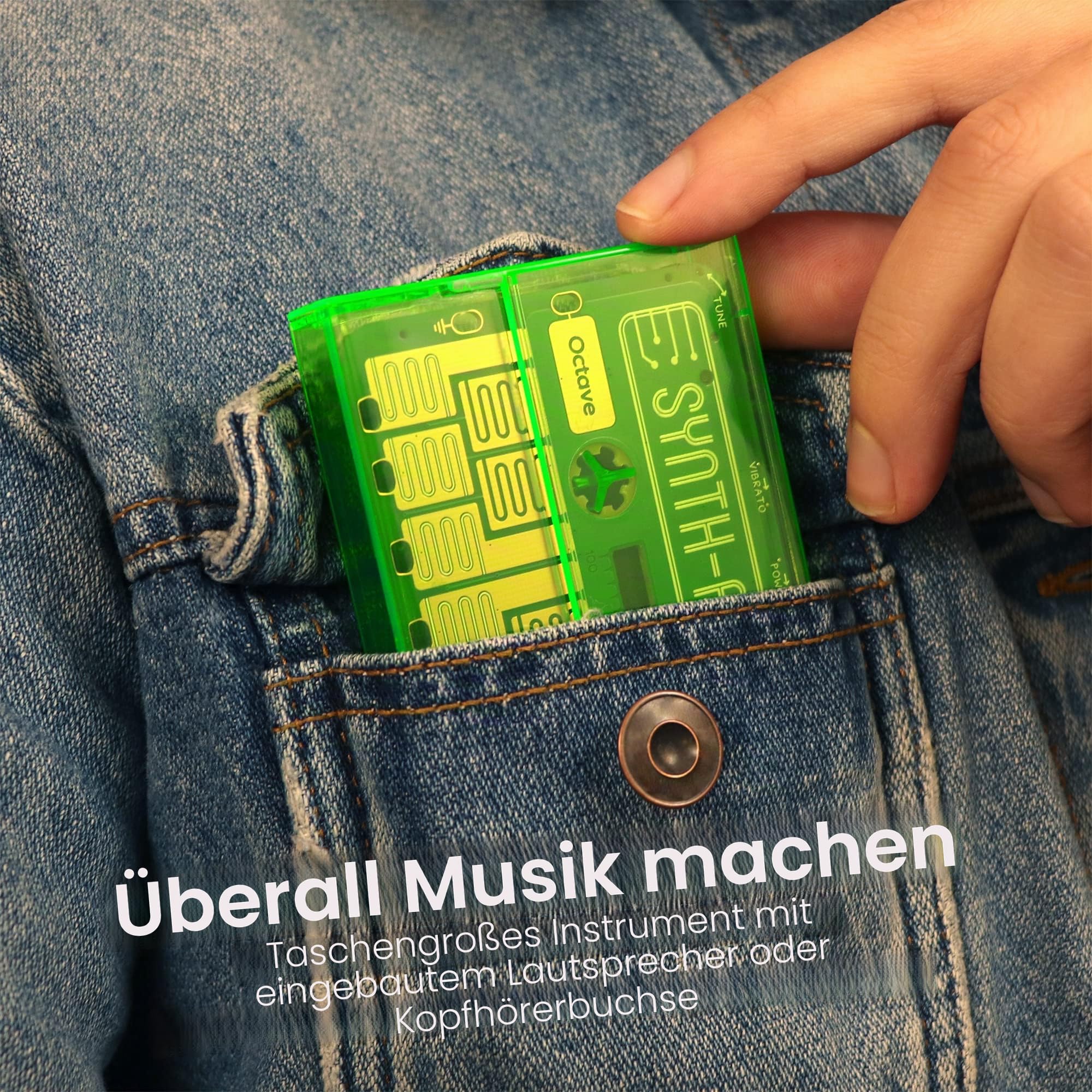 MicroKits Synth-a-Sette: Erstellen Sie Ihre eigene Bananen-Tastatur mit diesem analogen Synthesizer in Kassettengröße SN1-KIT