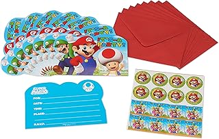 Super Mario Brothers Postcard Invitations