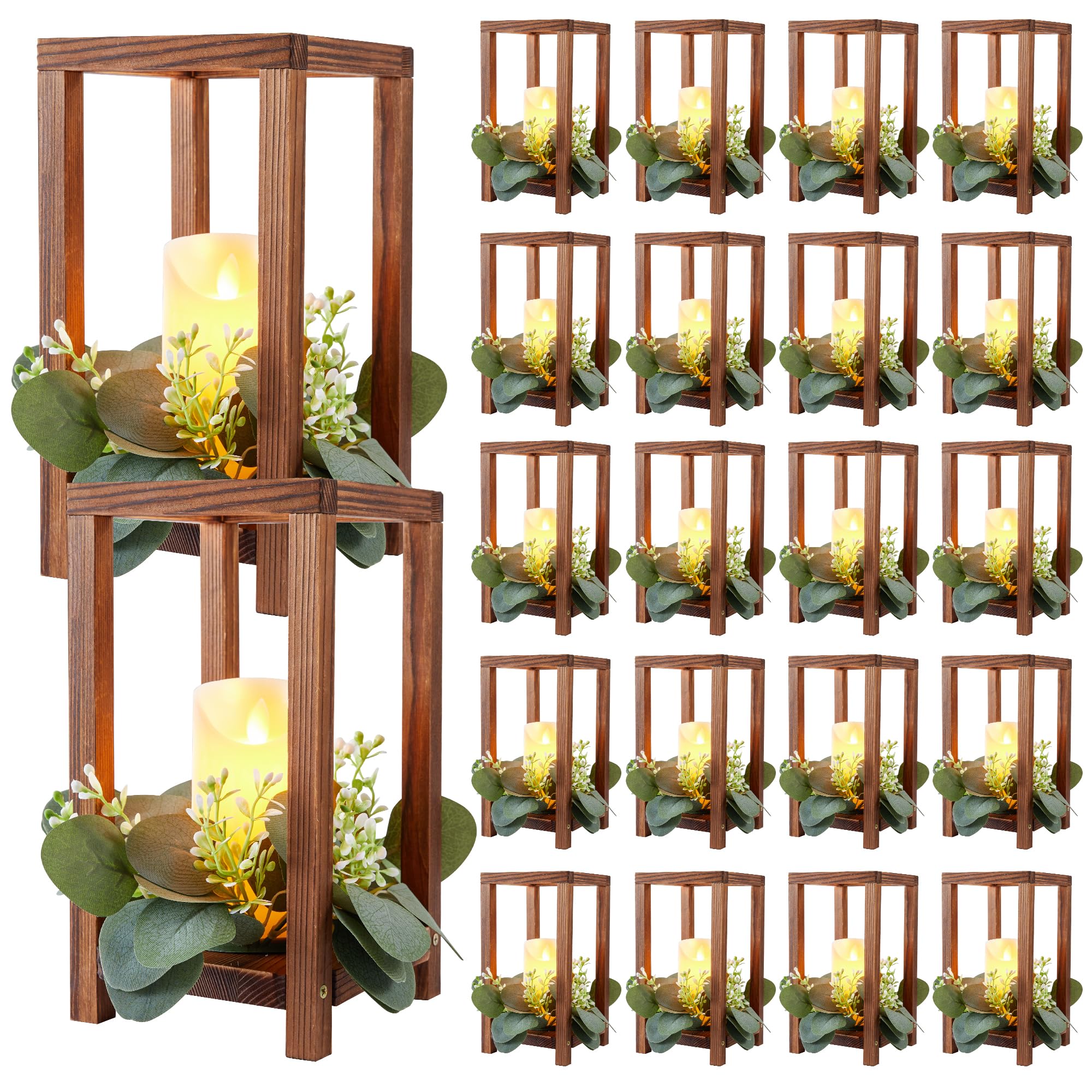 Photo 1 of Neoflavie 20 Set Wooden Lantern Centerpieces