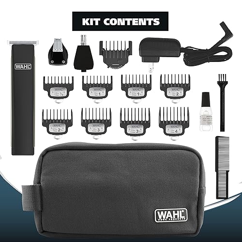 Miniatura 2 de Wahl Recortadora de barba recargable de iones de litio 2.0 para hombres, recortadora de pelo facial con cuchilla en T de precisión para aseo, cabeza