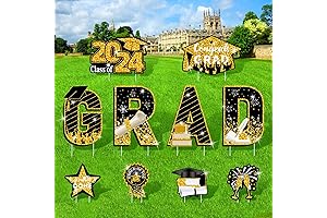 2024 Graduation Yard Sign Decorations: Congrats Grad Lawn Signs for Class of 2024
