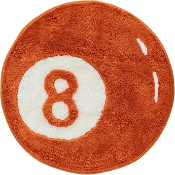 8 Top Hal  35"  n , El Yap m  Tepeli Yuvarlak Estetik Alan Hal lar , Kabar k ve Tiki Dekor 8ball Bilardo Tasar m , Oturma Odas , Yatak Odas , Oyun Odas  i in M kemmel Yumu ak Haval  Zemin