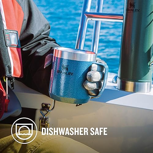 Miniatura 7 de Stanley Classic Legendary Camp Mug 0.35L Hammertone Lake  Vaso aislado al vacío  Taza de campamento de acero inoxidable  Taza térmica sin BPA  Apto