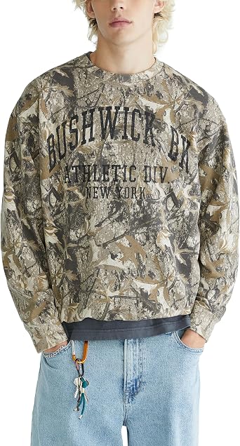 AEROPOSTALE Men's Bushwick Forest Crew Sweatshirt