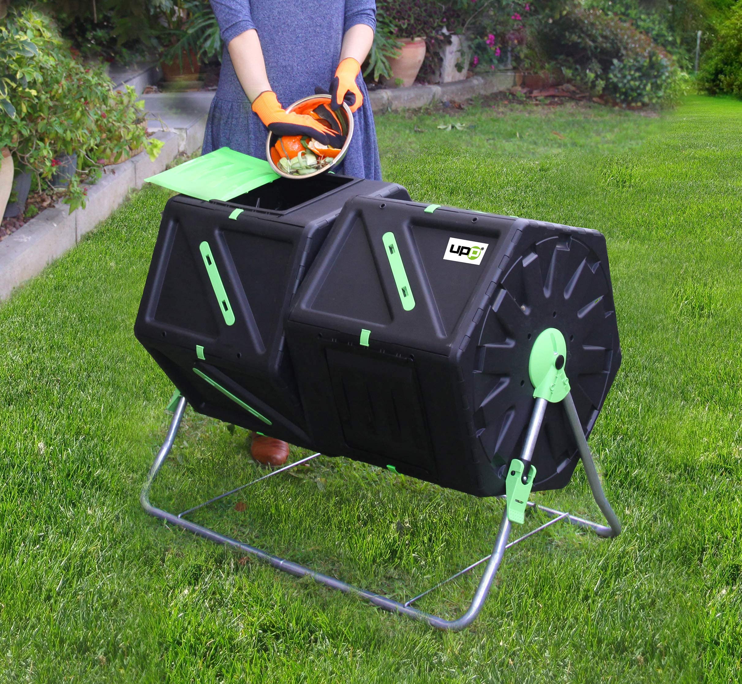 UPP Rotating Composter I For Garden and Balcony Compost Bin for
