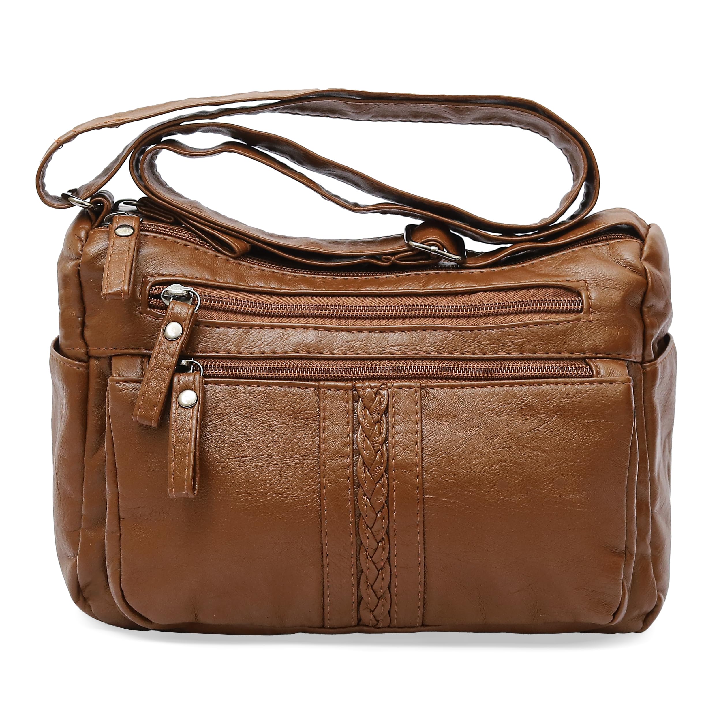 Sling Bags for Women latest - Stylish Faux Leather women handbags with Adjustable Strap, Lightweight hand bags for woman stylish for Travel, Party, Office & Daily Use-image-47