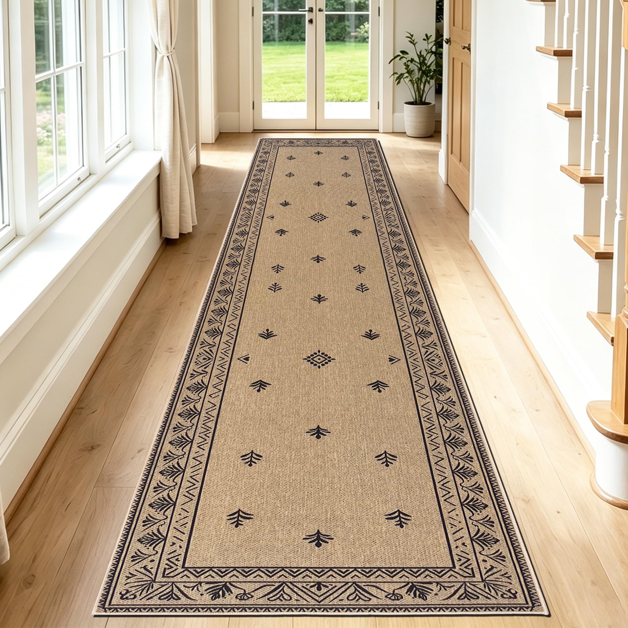 Alfombra de cocina extra larga de 80x300 cm para pasillos y terrazas