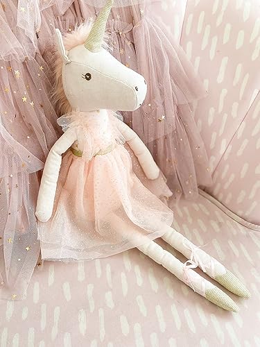 Miniatura 3 de MON AMI Jolie The Unicorn - Muñeca de princesa bailarina de 21 pulgadas, muñeca de peluche de unicornio de peluche, uso como juguete o decoración de