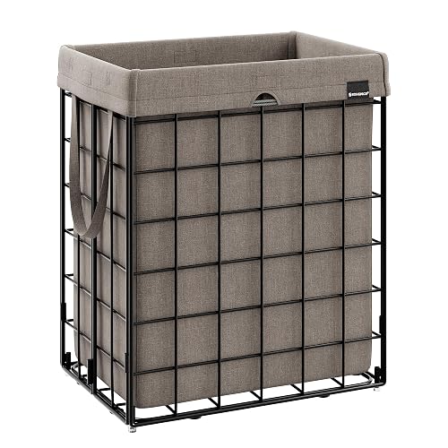 SONGMICS Laundry Hamper, 23.8 Gal. (90L) Laundry Basket, Collapsible Clothes