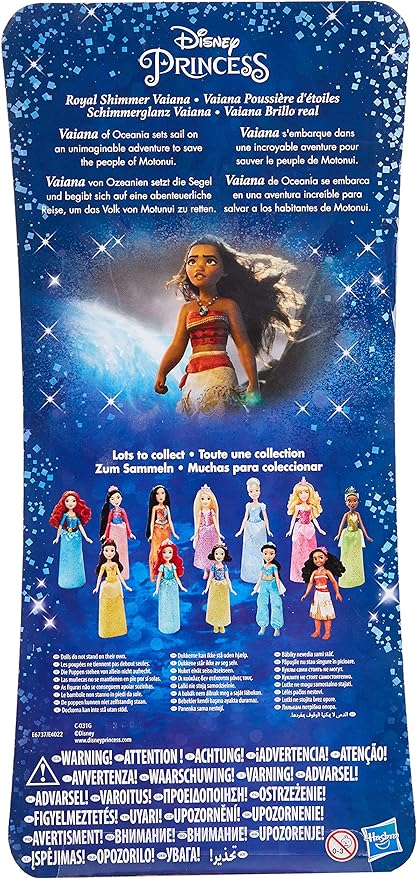 Disney Princess Moana Of Oceania Fashion Doll With Skirt That Sparkles Headband And Necklace Toy For 3 Year Olds And Up Amazon Co Uk Toys Games