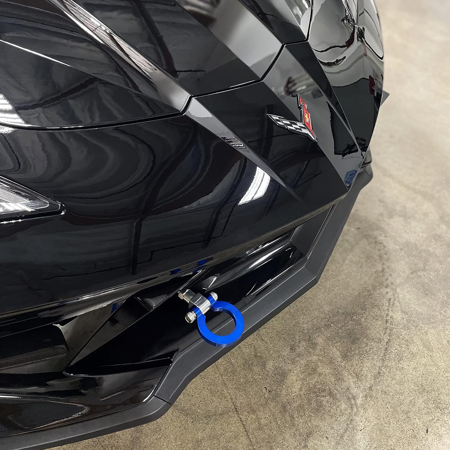 SR1 Performance C7 & C8 Corvette Premium Tow Hook for 2014-2026 Corvettes (Front & Rear, Blue)
