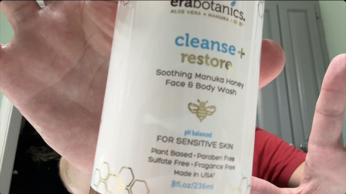 Testing erabotanics Manuka Honey Face Wash + Organic Aloe