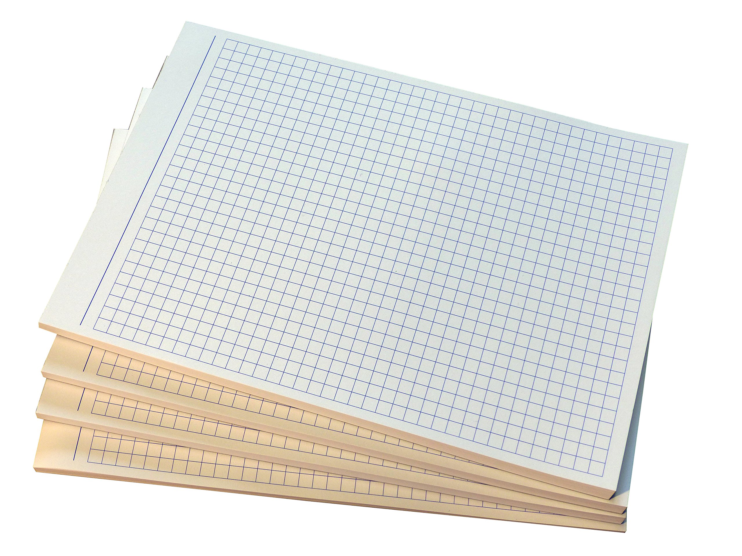 18x Notizblocks kariert in BLAU - Notizen - 50 Blatt, DIN A5, 50 Blatt, Qualitäts-Offset-Papier 80g/m² (22364)