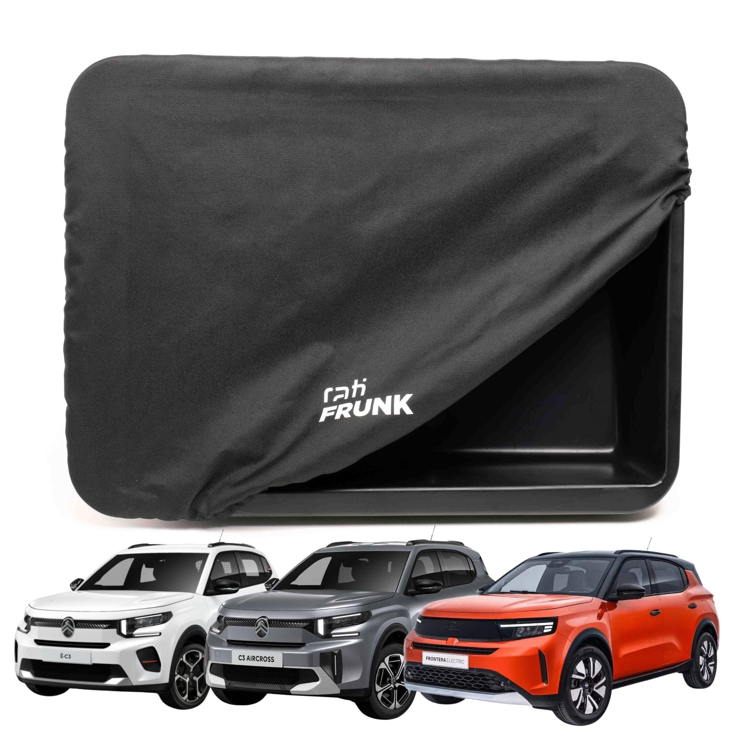 rati Frunk kompatibel für Citroen e-C3 2024-/ e-C3 Aircross 2024-/ Opel Frontera Electric 2024- | Erweiterter Front-Stauraum. Perfekt für Ladekabel & Zubehör.
