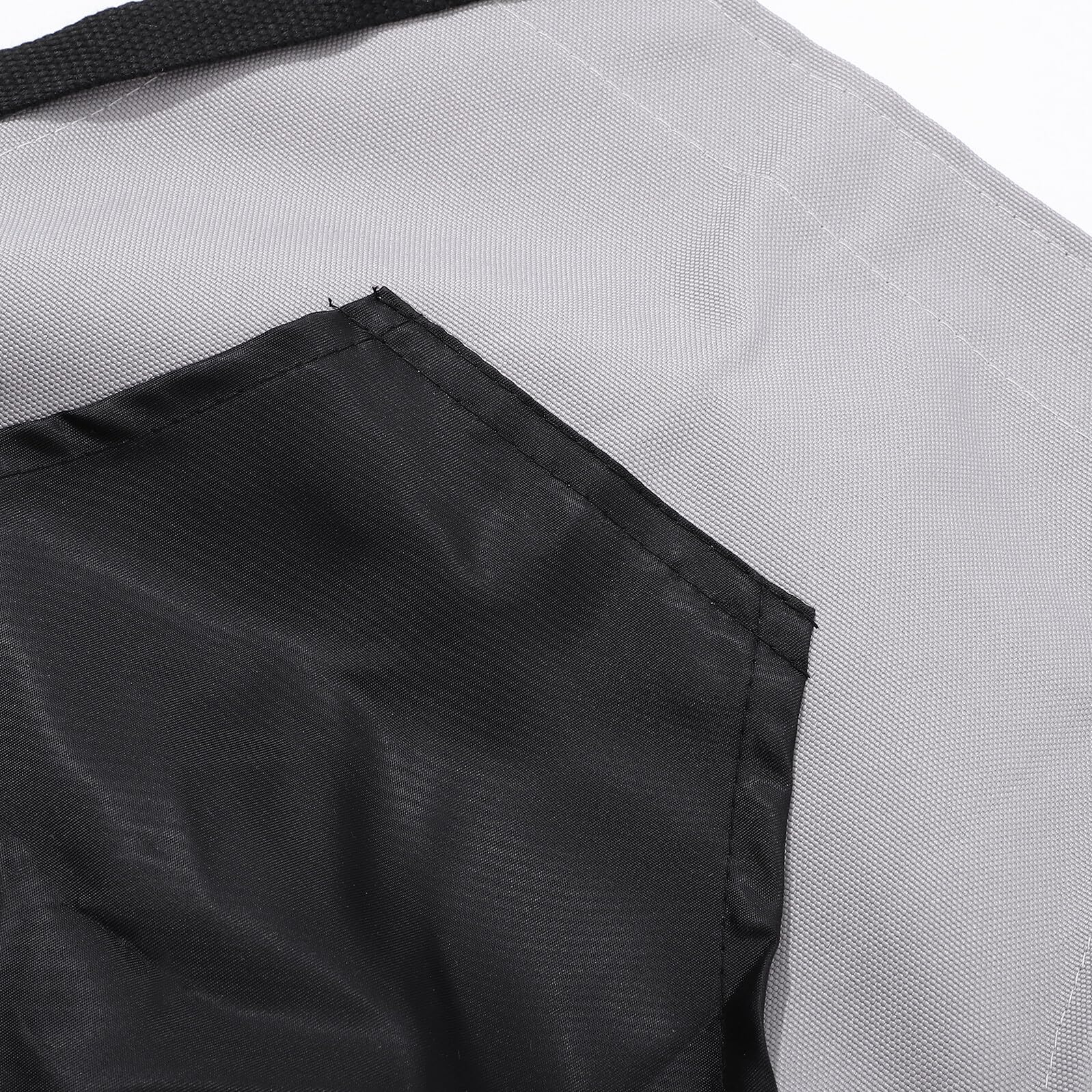 Tablier de Jardinage en Tissu Oxford Résistant Gris avec Poche Grosse Capacité Ceinture Ajustable Cueillette de Fruits et Légumes Jardin Verger