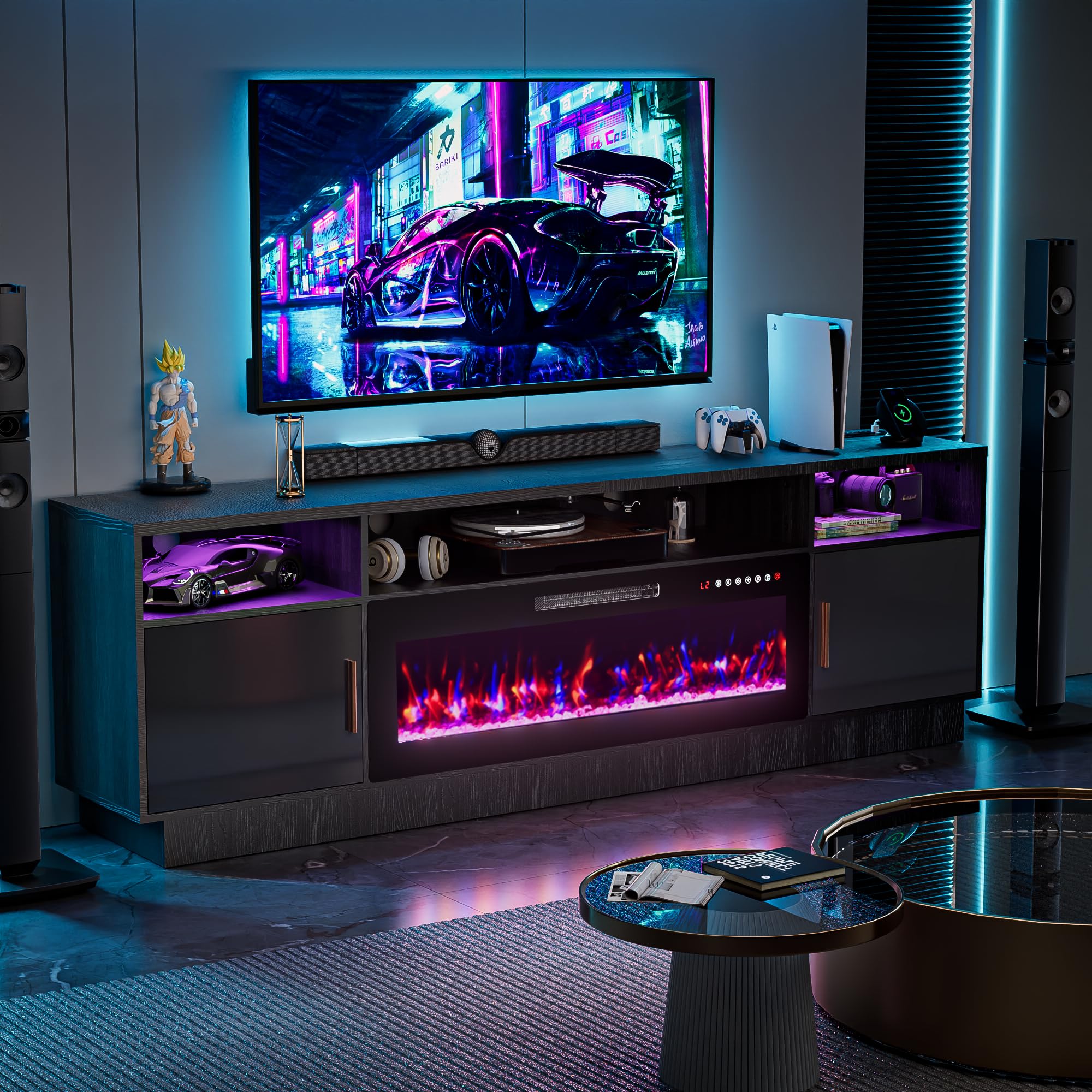 Amazon.com: Ludatido 80 Inch Premium TV Stand with 36 inch