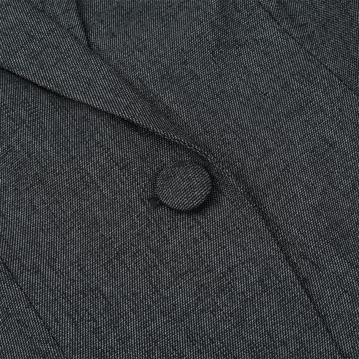 YUNCLOS Chaquetas de traje de manga larga para mujer, chaqueta formal para el trabajo, la oficina, elegante chaqueta de traje de negocios, gris oscuro, 36