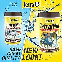 Vista 4 de TetraMin Alimento en escamas tropicales nutricionalmente equilibrado para peces tropicales, 2.2 oz