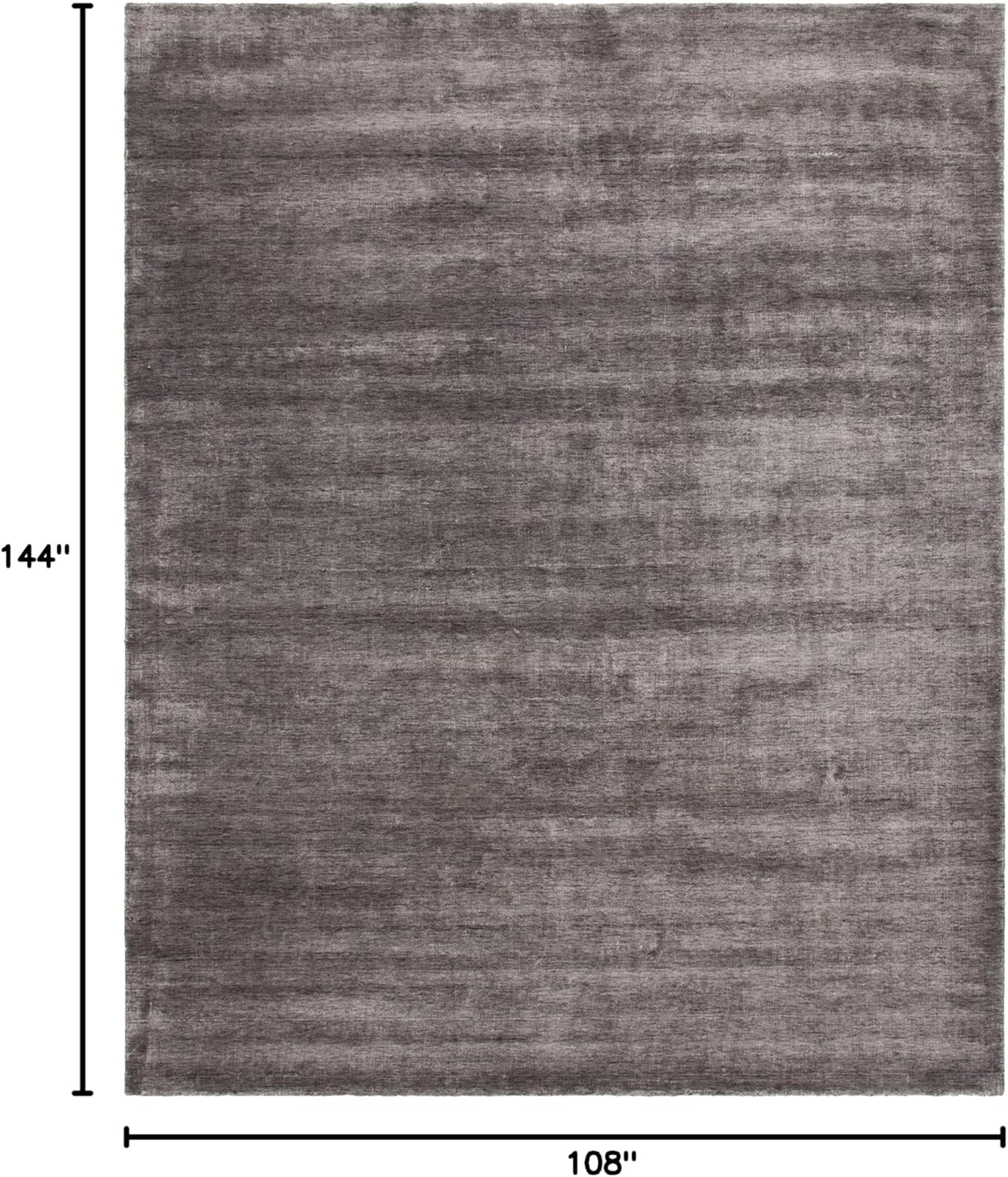 SAFAVIEH Mirage Collection Area Rug - 9' x 12', Silver & Grey, Handmade Modern Viscose, Ideal for High Traffic Areas in Living Room, Bedroom (MIR801A)