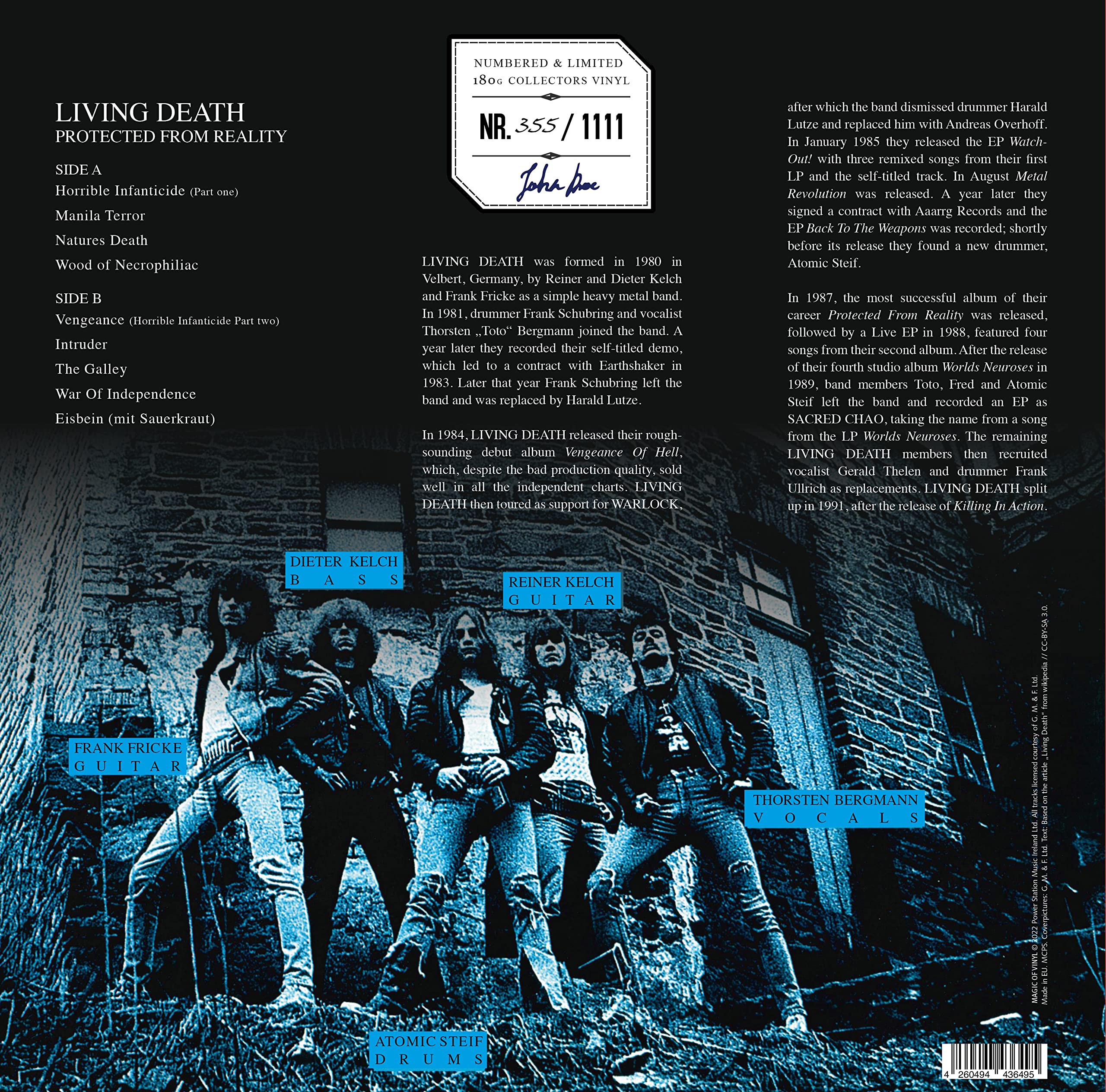Living Death - Protected From Reality - Limitiert und 1111 Stück nummeriert - 180gr. splatter