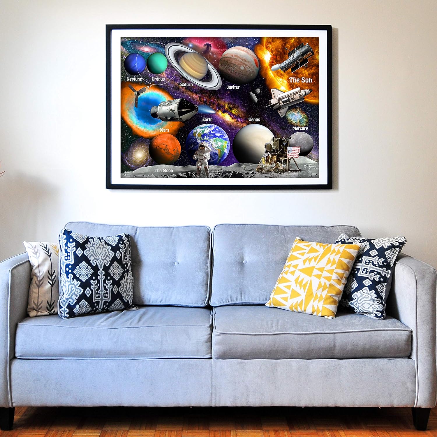 Think2Master Solar System & Space Exploration 100 Pieces Jigsaw Puzzle Best Gift. 23.4” X 16.5”