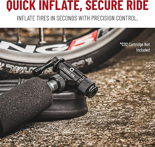 Miniatura 2 de Pro Bike Tool Inflador de CO2 rápido y fácil Compatible con válvulas Presta y Schrader Bomba de neumáticos de bicicleta para bicicletas de