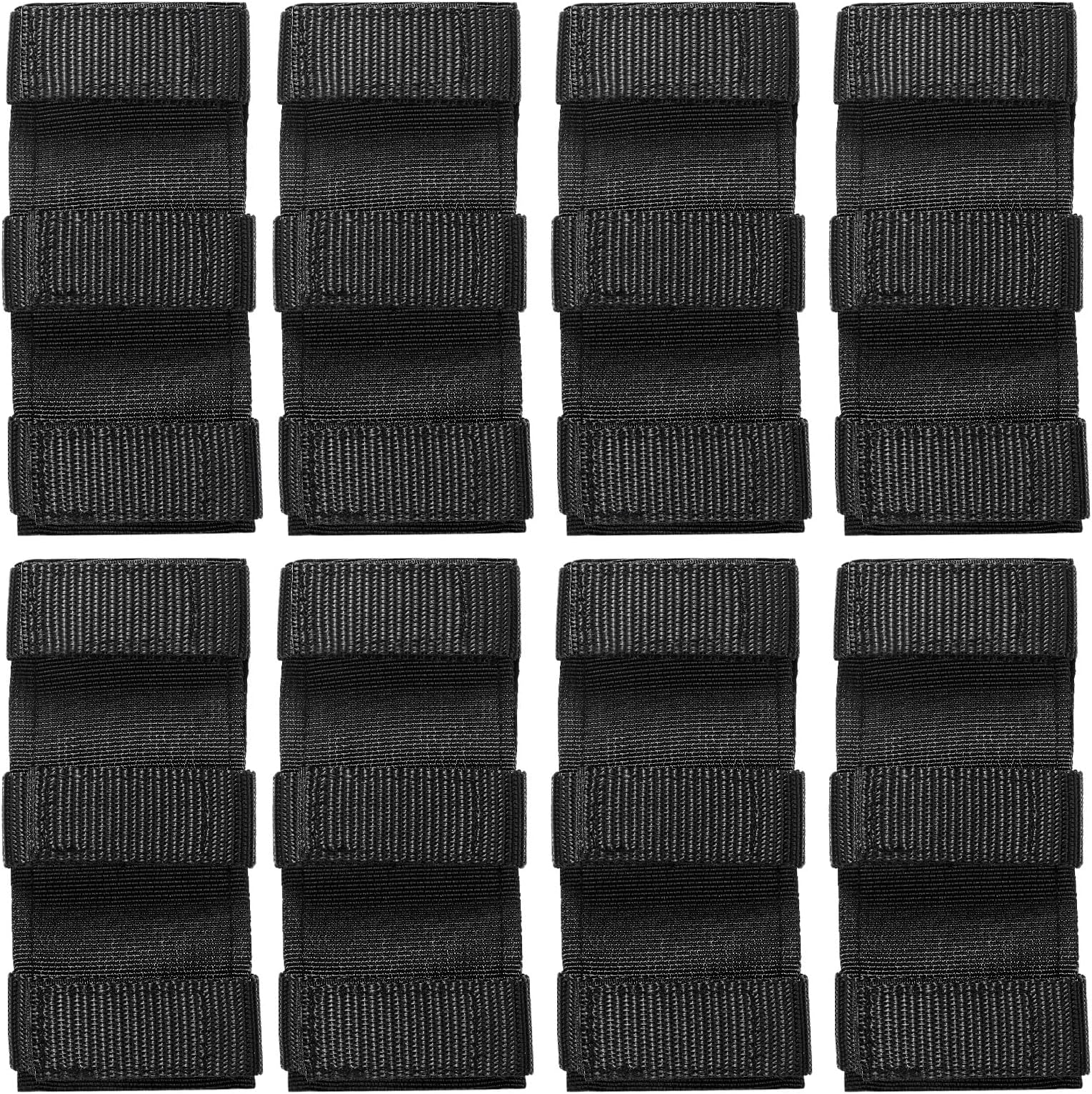 Threehoney 8 Pcs Tie Down Strap Protector Sleeve 2.5 x 5.9 Inches Universal Protective Sleeves for Ratchet Straps Protective Strap Protector for Preventing Damage to Boat