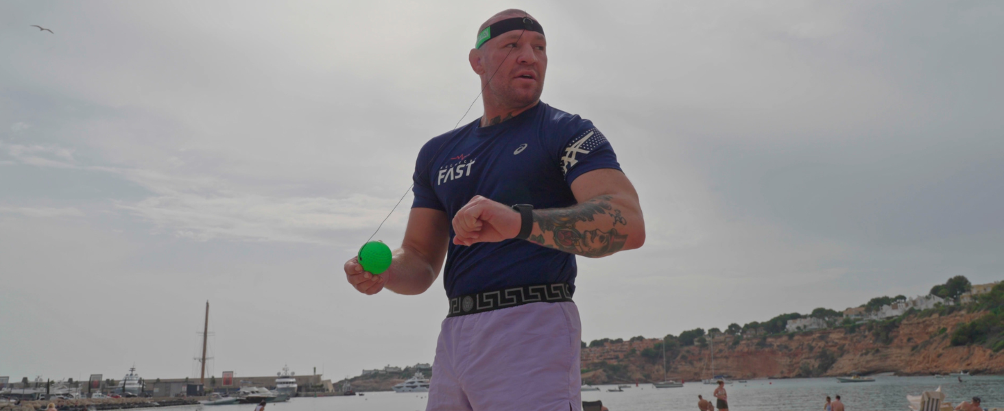 Boxbollen® Boxing Reflex Ball - The Notorious Conor McGregor Limited Edition - App-Connected Punch Counter - Reaction Ball for Hand Eye Coordination Training - Gift for Boxer Athlete, All Ages - Green