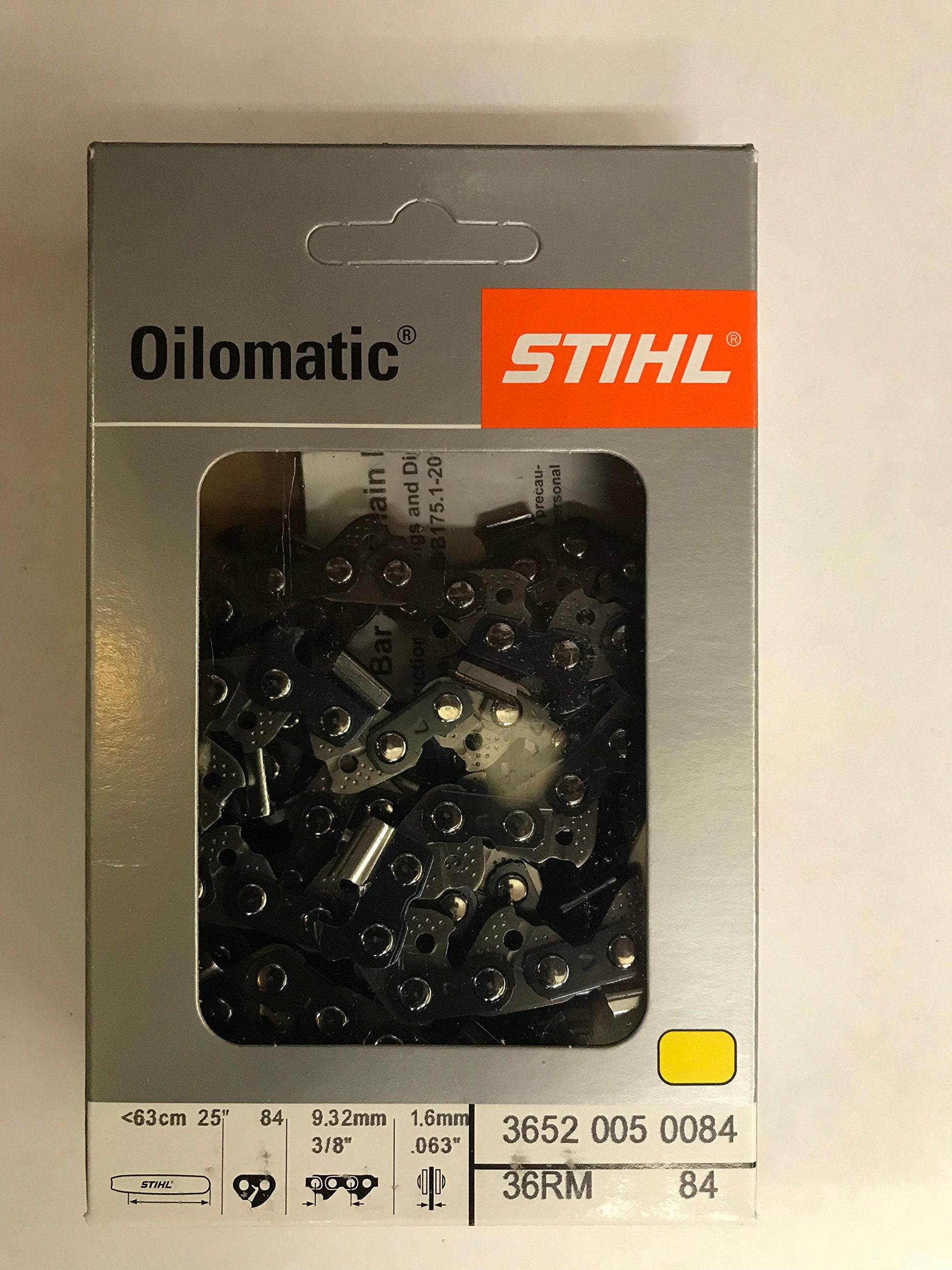 Amazon.com: 36RM Stihl OEM 3/8 .063 84DL Chain : Patio, Lawn & Garden