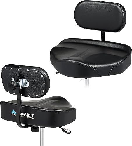 Miniatura 7 de DW Drum Workshop CP9120AL Serie 9000 Trono de elevación neumática resistente con asiento de tractor