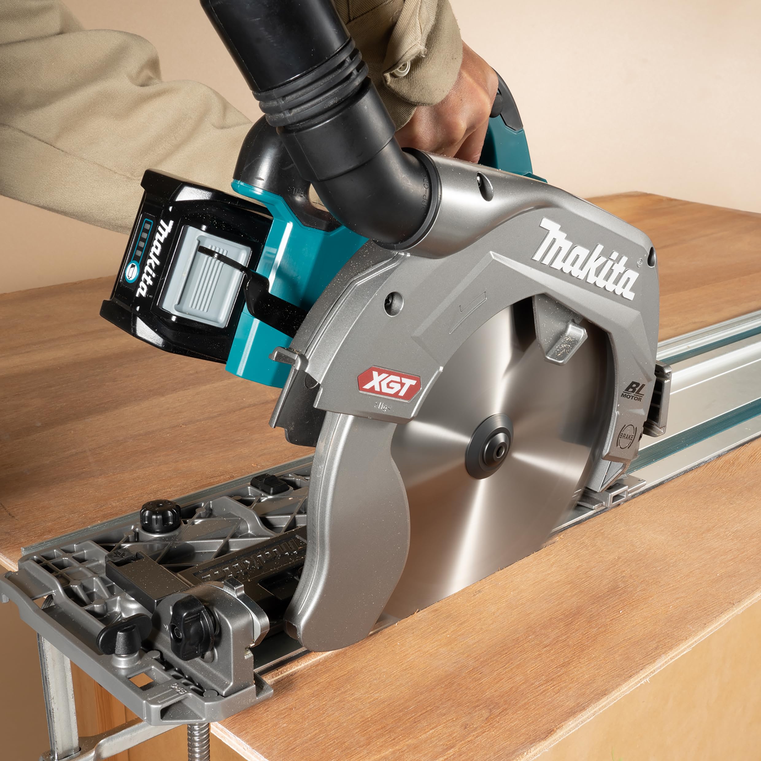 Makita HS009GZ Akku-Handkreissäge 40V max. (ohne Akkus, ohne Ladegerät), Petrol