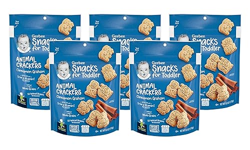 Miniatura 8 de Gerber Paquete variado de trío de aperitivos para niños pequeños, galletas de canela, galletas de plátano, galletas Lil' (paquete de 3), ideal para