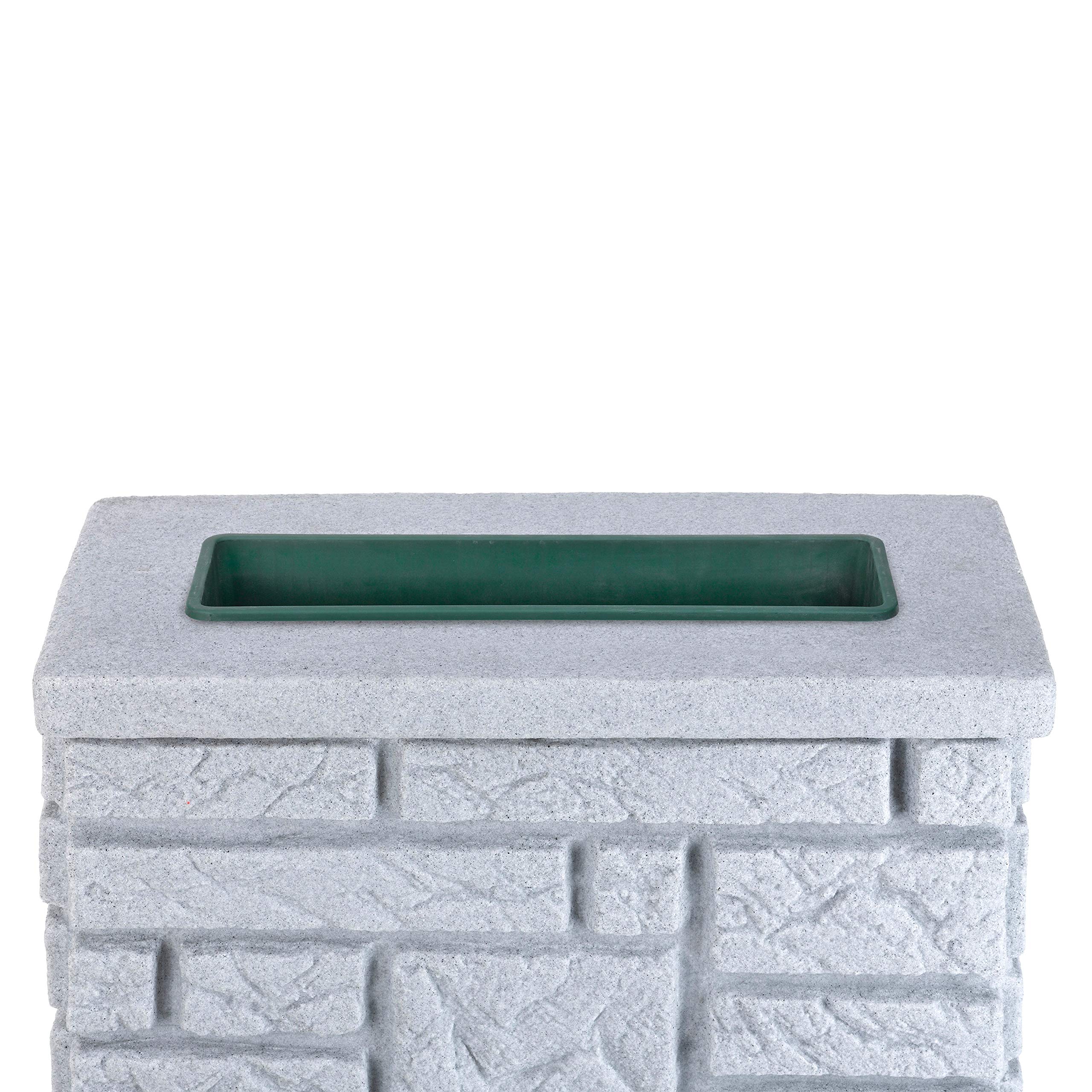 PROSPERPLAST Regentonne Maurano 300 Liter - UV-beständig Mit Kindersicherem Deckel