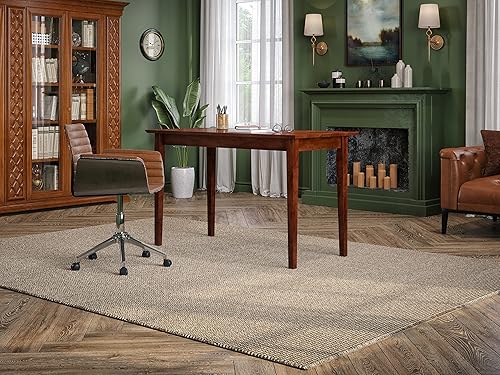 AFI Escritorio de madera maciza de 48 pulgadas diseño de agitador resistente escritorio de oficina en casa mesa de estudio para computadora portátil