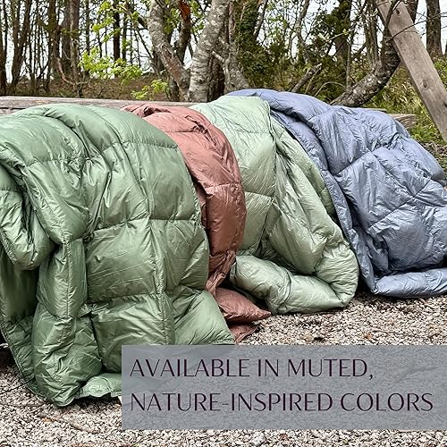 Miniatura 8 de Manta de campamento con caja de pies, ligera, plegable, resistente al agua, colcha de mochilero y cálida manta compacta para exteriores, 52 x 77