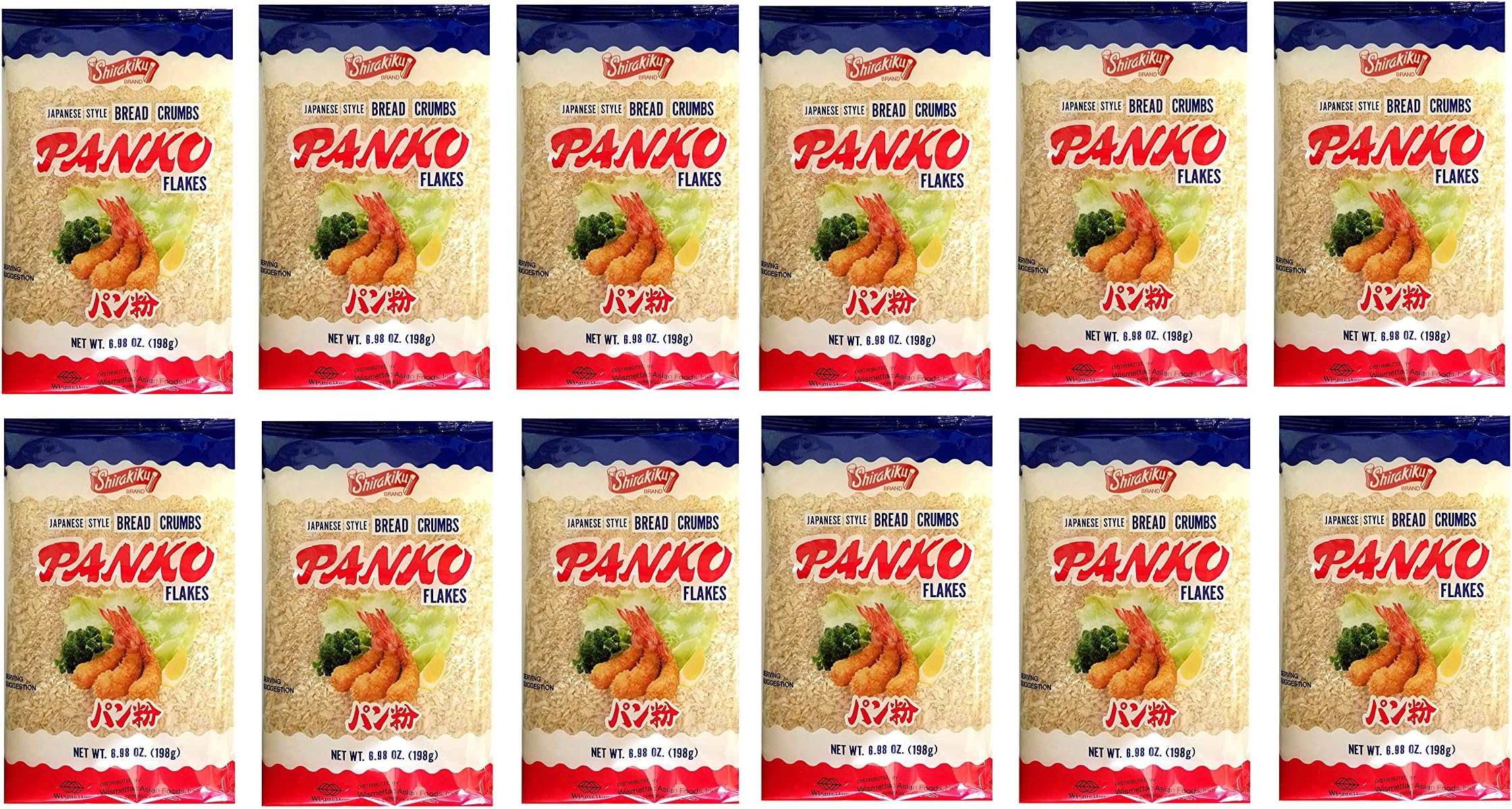 Panko Flakes Bread Crumbs Japanese Style (12 Pack