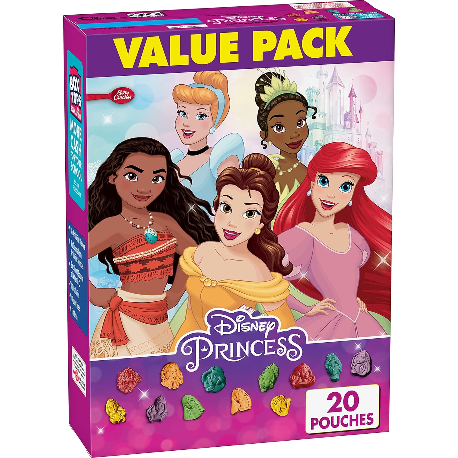 Betty Crocker Disney Princess Fruit Snacks, Value Pack