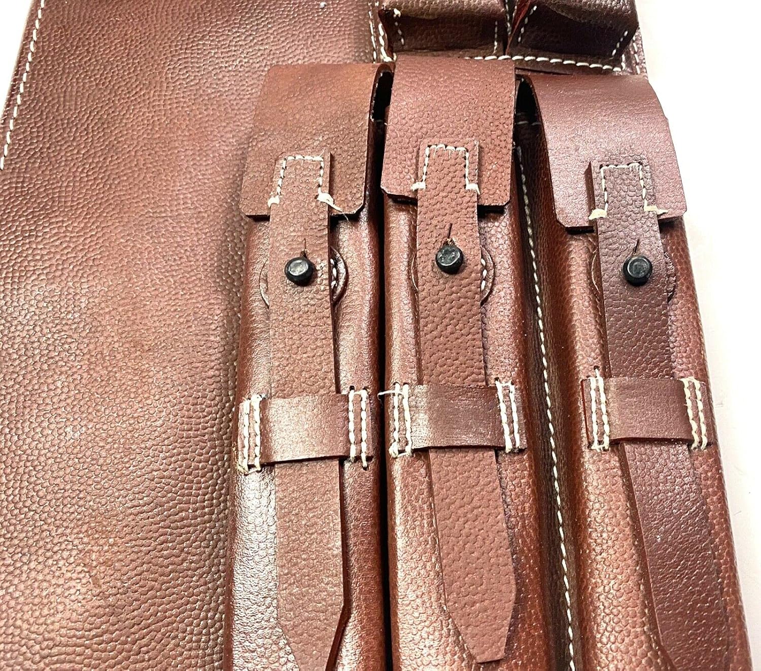 German WWII MP 40/MP40 SMG Carry Case, MP40 Schmeisser Leather Black,WW2 German MP40 Leather Carry Case Pebbled Brown