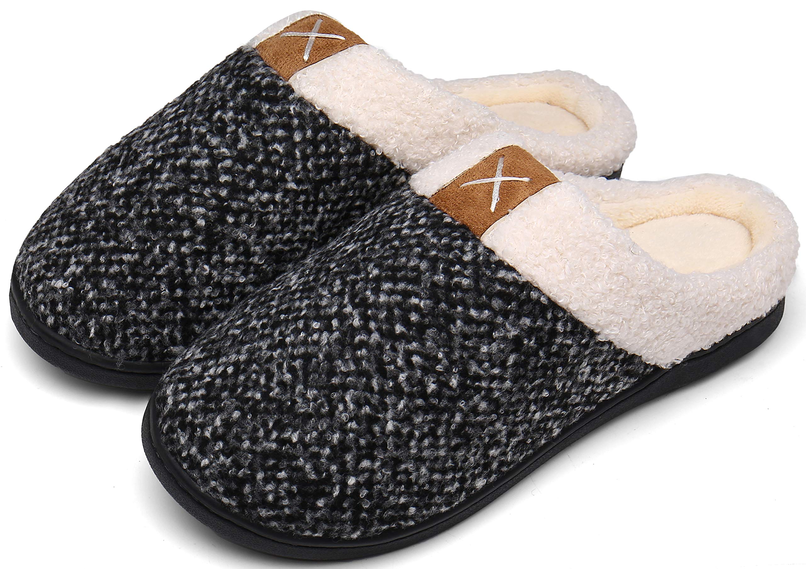 Mishansha Unisex Pantofole Casa/Esterno in Memory Foam - Calde leggere Morbide Comode e Antiscivolo