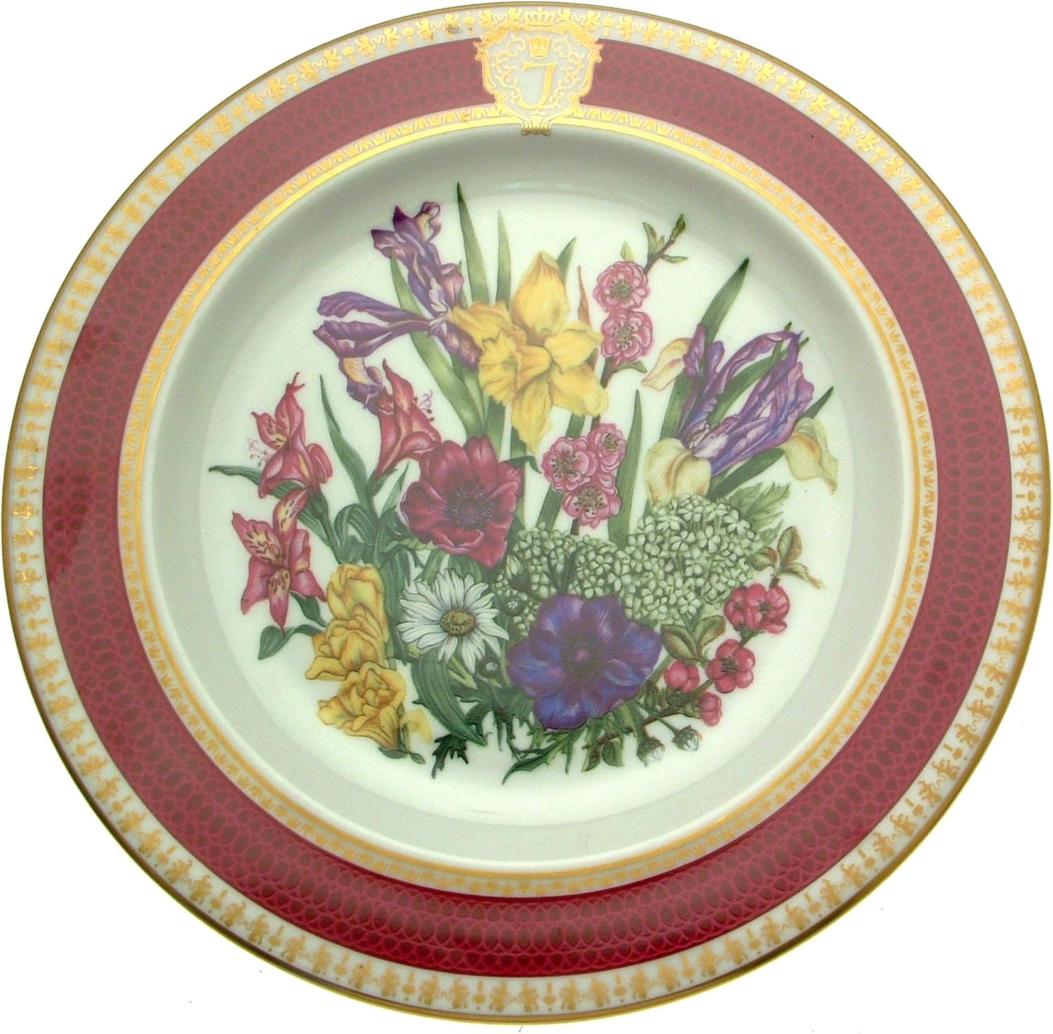 Amazon.de: Franklin Mint Prinzessin Juliana Geburtstag Floral Teller Blume Teller Narzissen