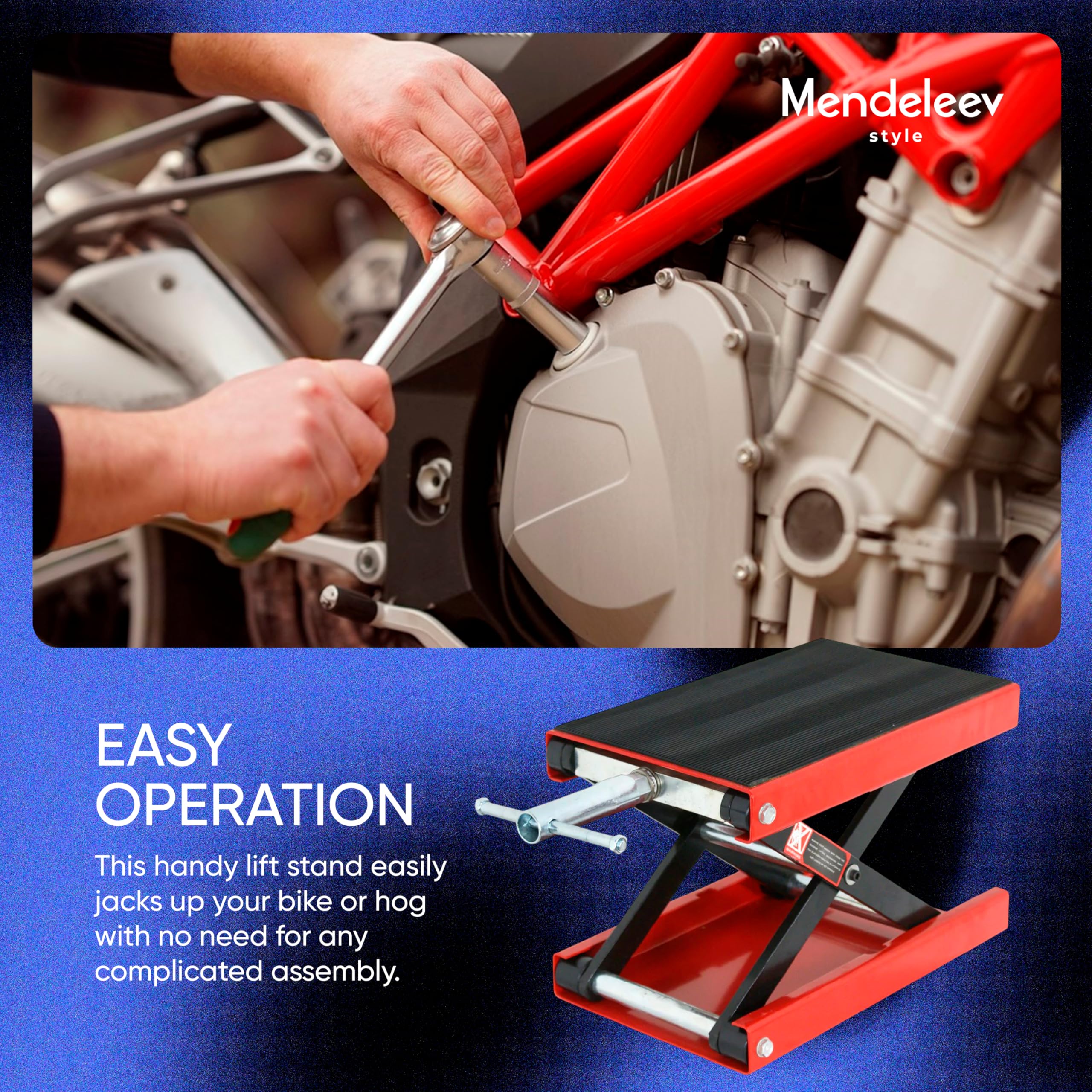 Amazon.com: Motorcycle Lift, 1100lb Moto Scissor Lift Jack with