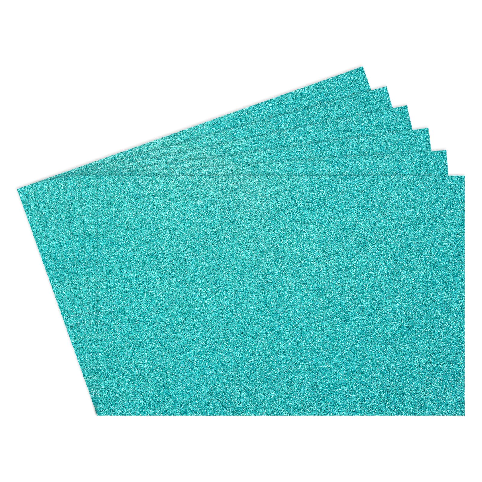 Rebower 5Pcs Foam Sheets Crafts Glitter Foam Arts Paper 12 x 8 x 1/16 Inch [for Crafts Project Scrapbooking, DIY