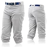 Franklin Sports Youth Baseball + Softball Pants - Knee High + Relaxed Fit Kids Baseball Pants - White, Black + Grey Pants